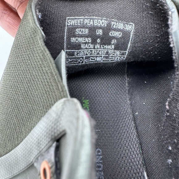 Bogs Sweetpea Rain Boots Chelsea Slip On Round Toe Waterproof Sage‎ Green Size 6 - Picture 7 of 7